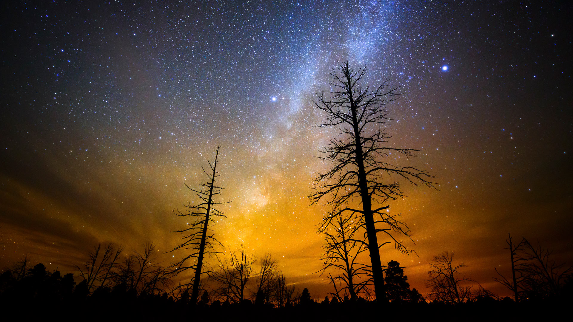 The Milky Way above Grand Canyon National Park, Arizona, USA