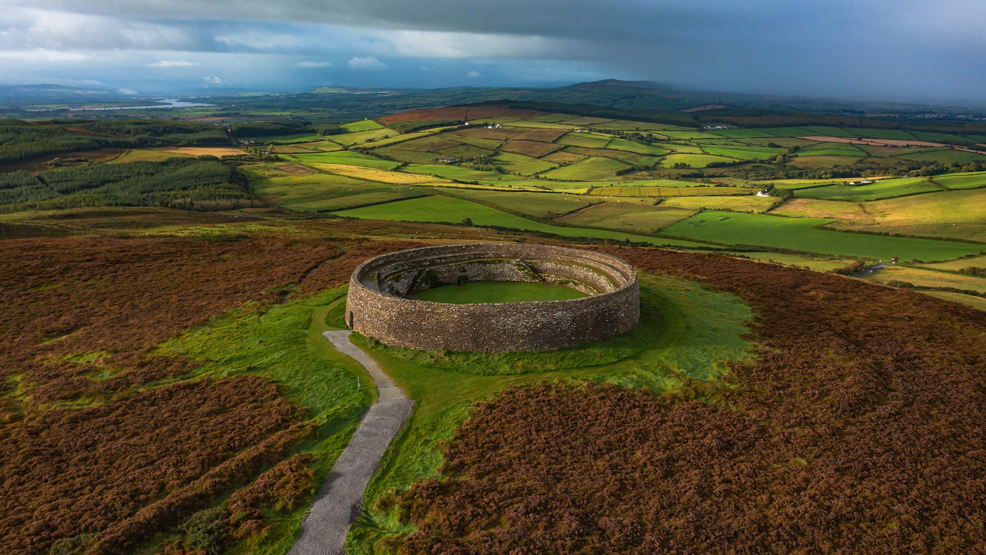 Grianan of Aileach ring fort, Donegal, Ireland