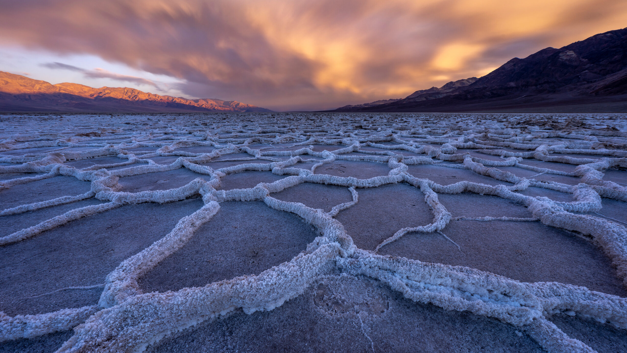 Salt flats in Badwater Basin, Death Valley National Park, California