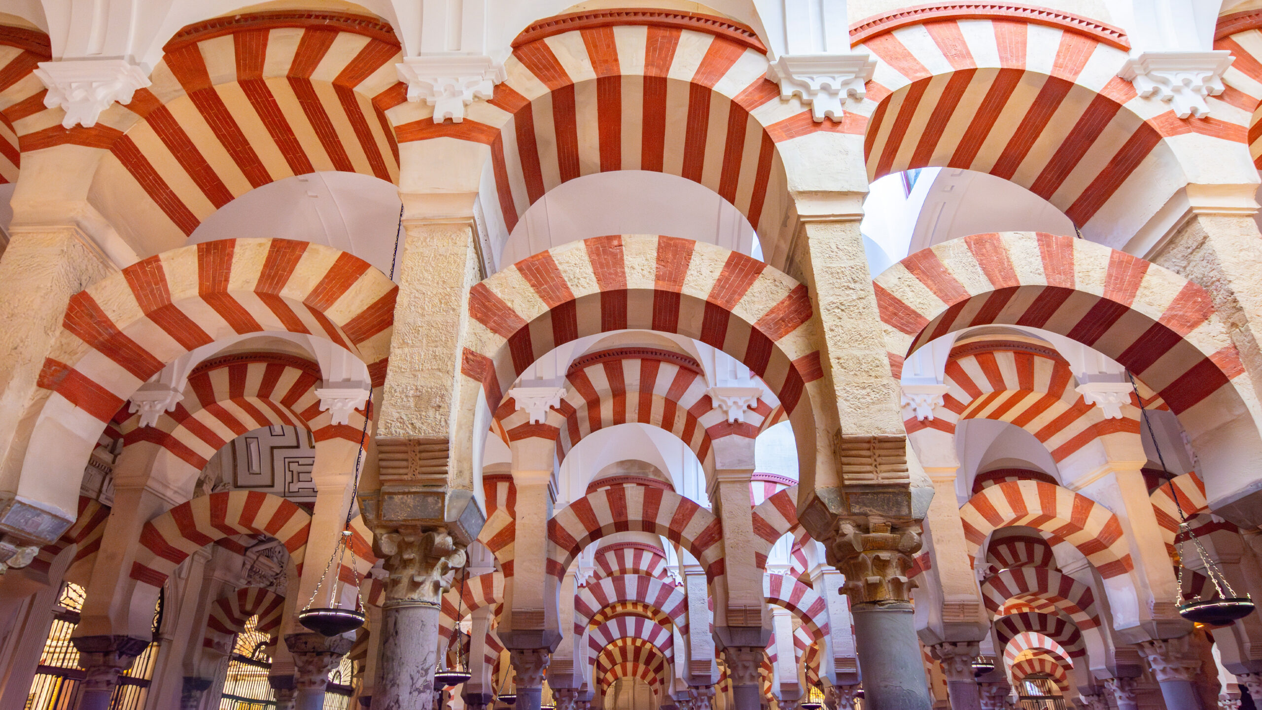 Interior of the Mosque-Cathedral of Córdoba, Andalusia, Spain