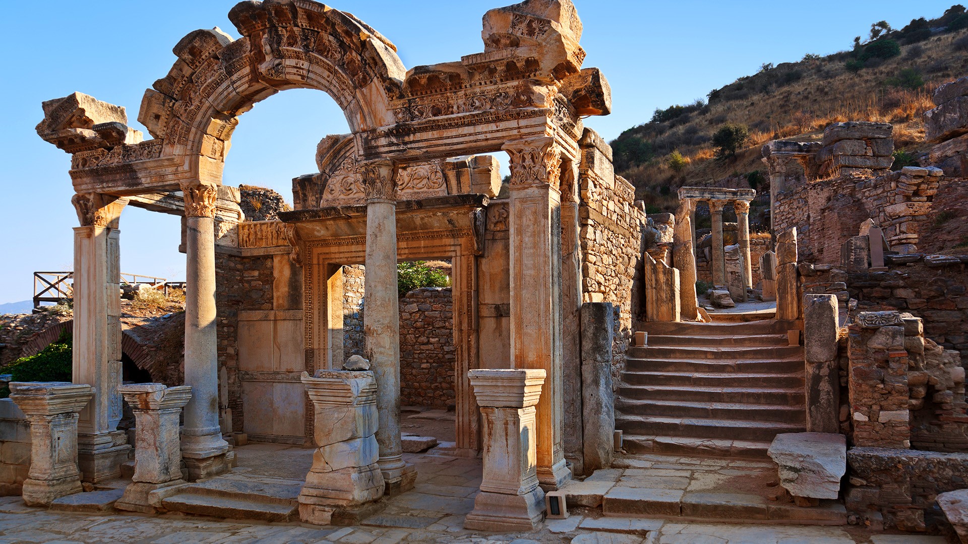 Ancient ruins in Ephesus, Kuşadası, Turkey