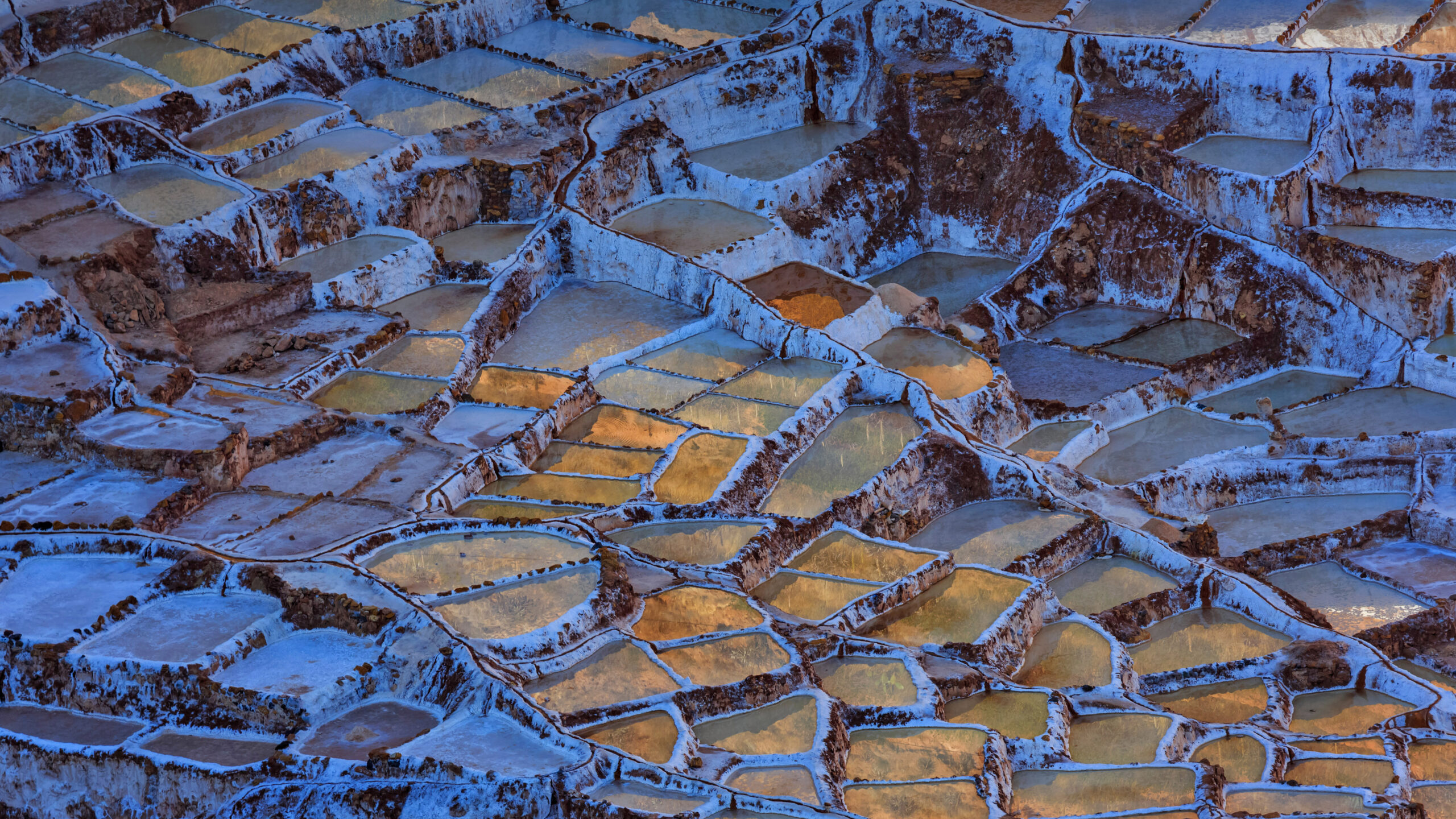 Salt ponds of Maras in Peru's Sacred Valley of the Incas