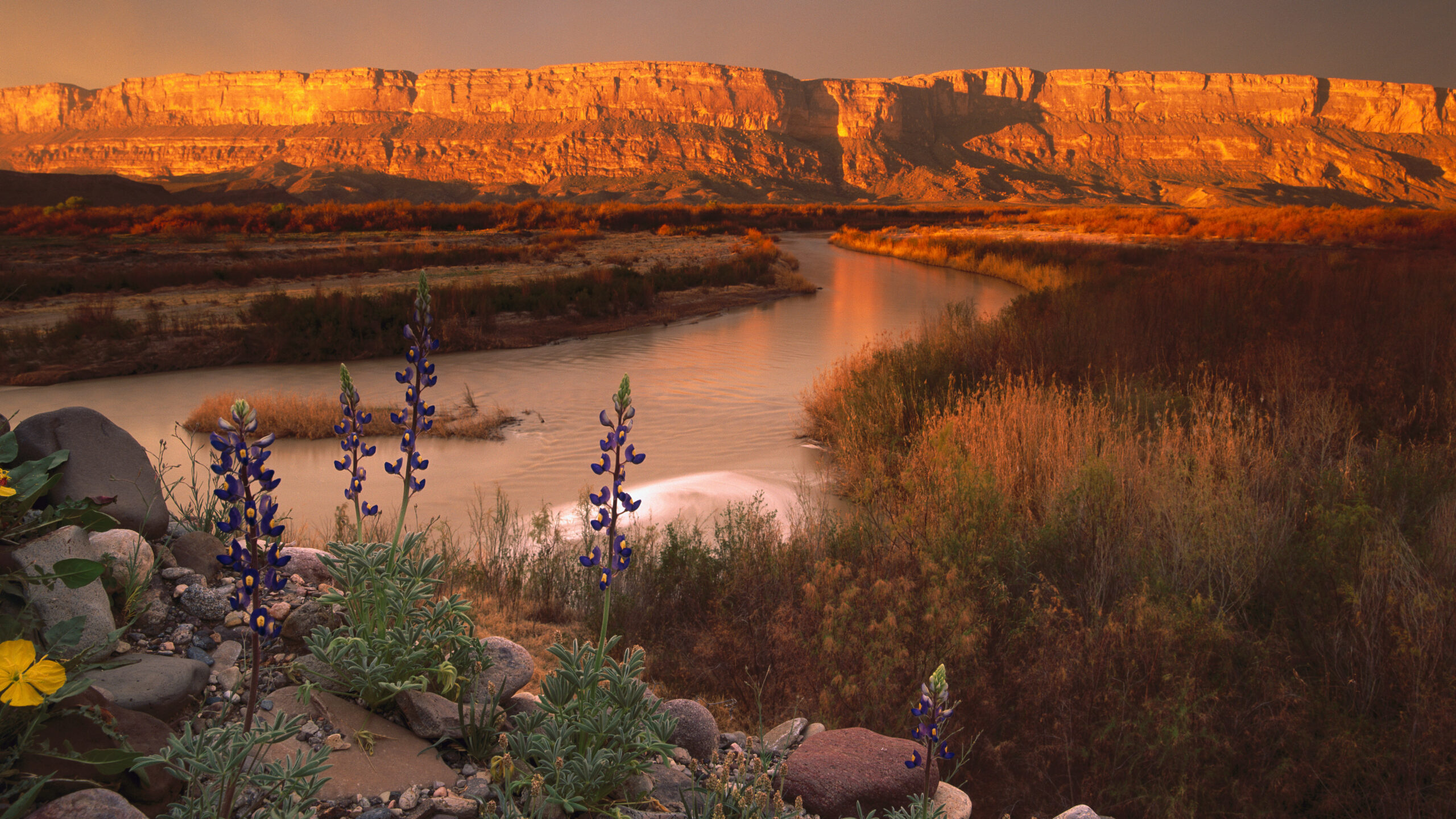 Cliffs of the Sierra Ponce and Rio Grande, Big Bend National Park, Texas
