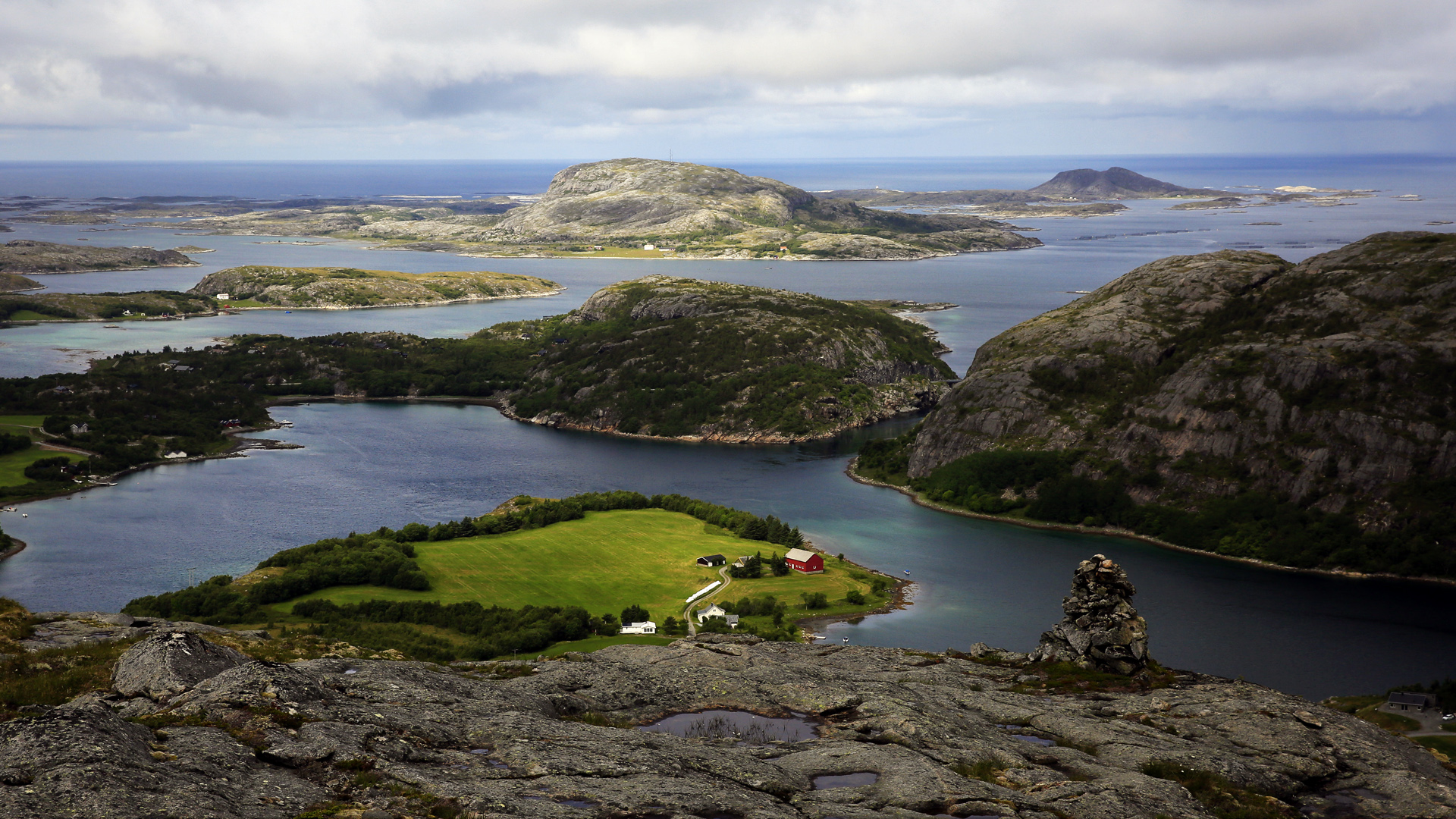 View across the islands of Flatanger, Nord-Trøndelag, Norway