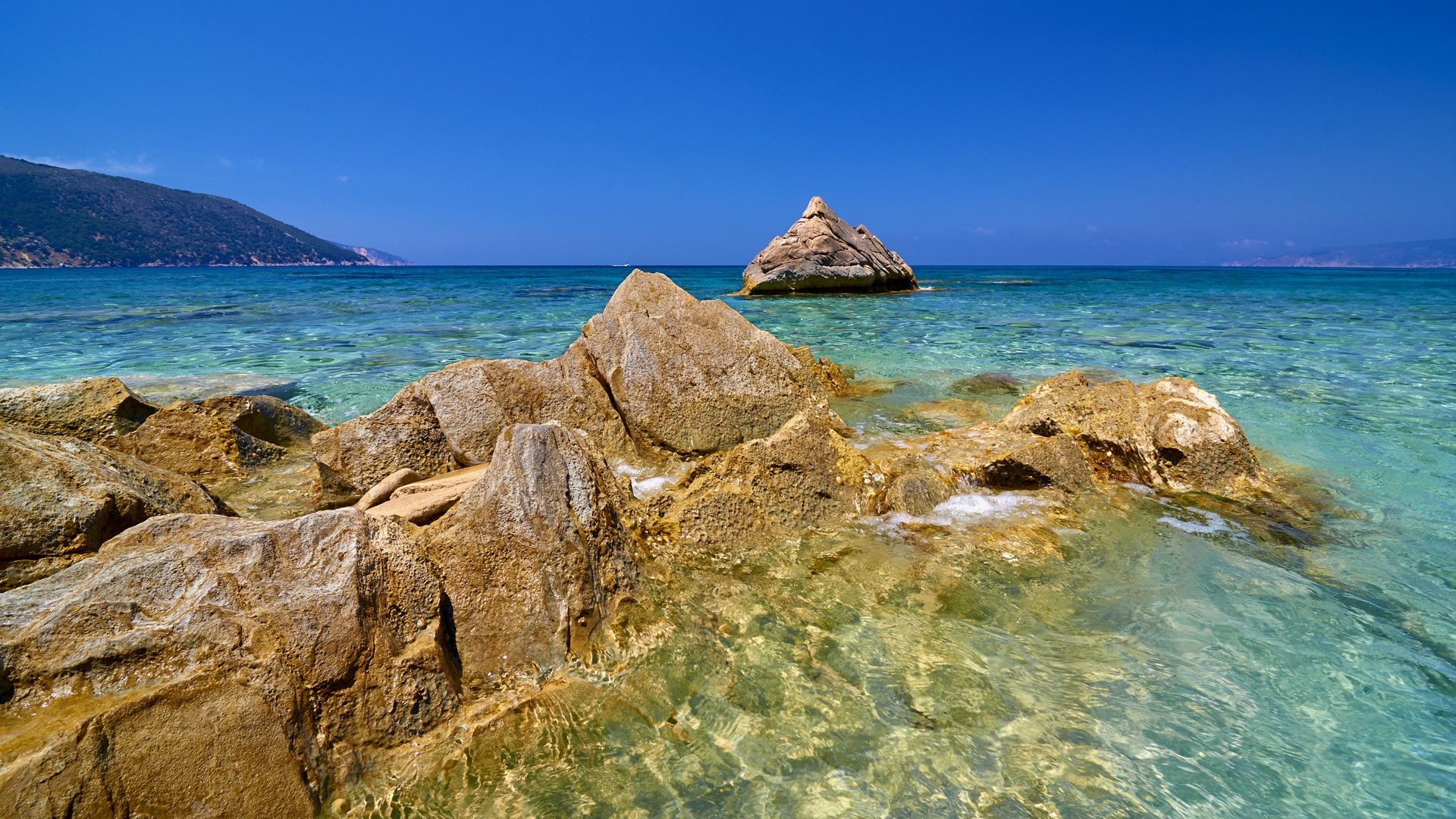 Agia Kyriaki beach on Kefalonia island, Greece