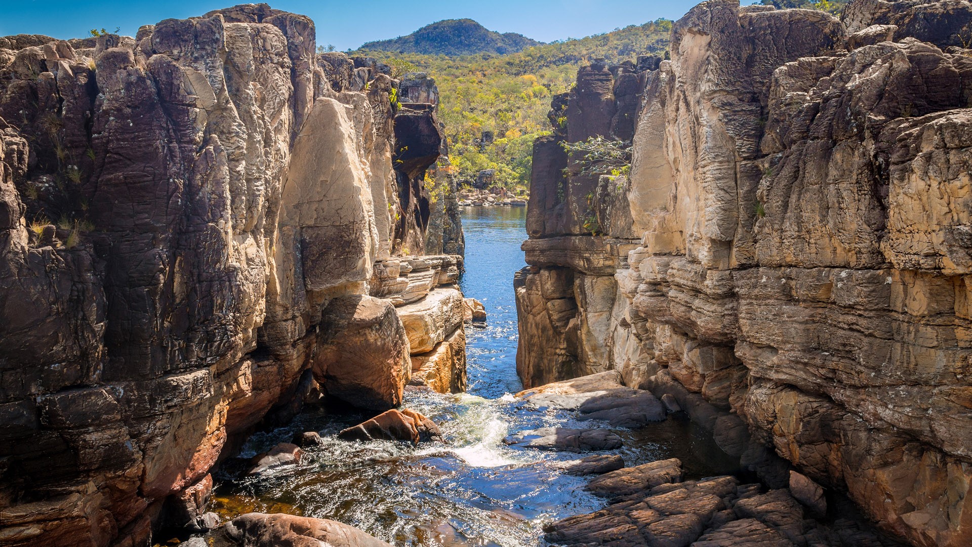Canyon in Chapada dos Veadeiros National Park, Alto Paraíso de Goiás, Brazil