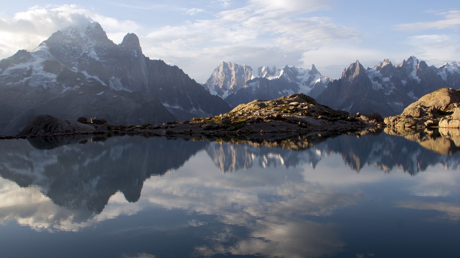 Scenic view of mountains against sky, Chamonix-Mont-Blanc, France