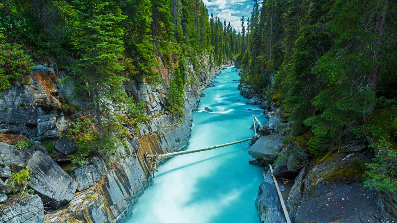 Numa Falls in Kootenay National Park, British Columbia, Canada