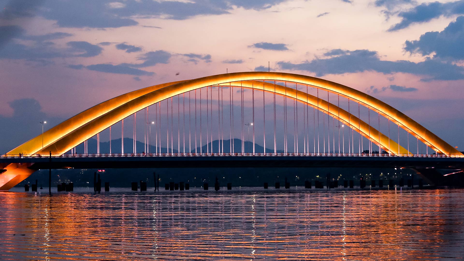 Nguyen Hoang Bridge over the Perfume River, Hue, Vietnam