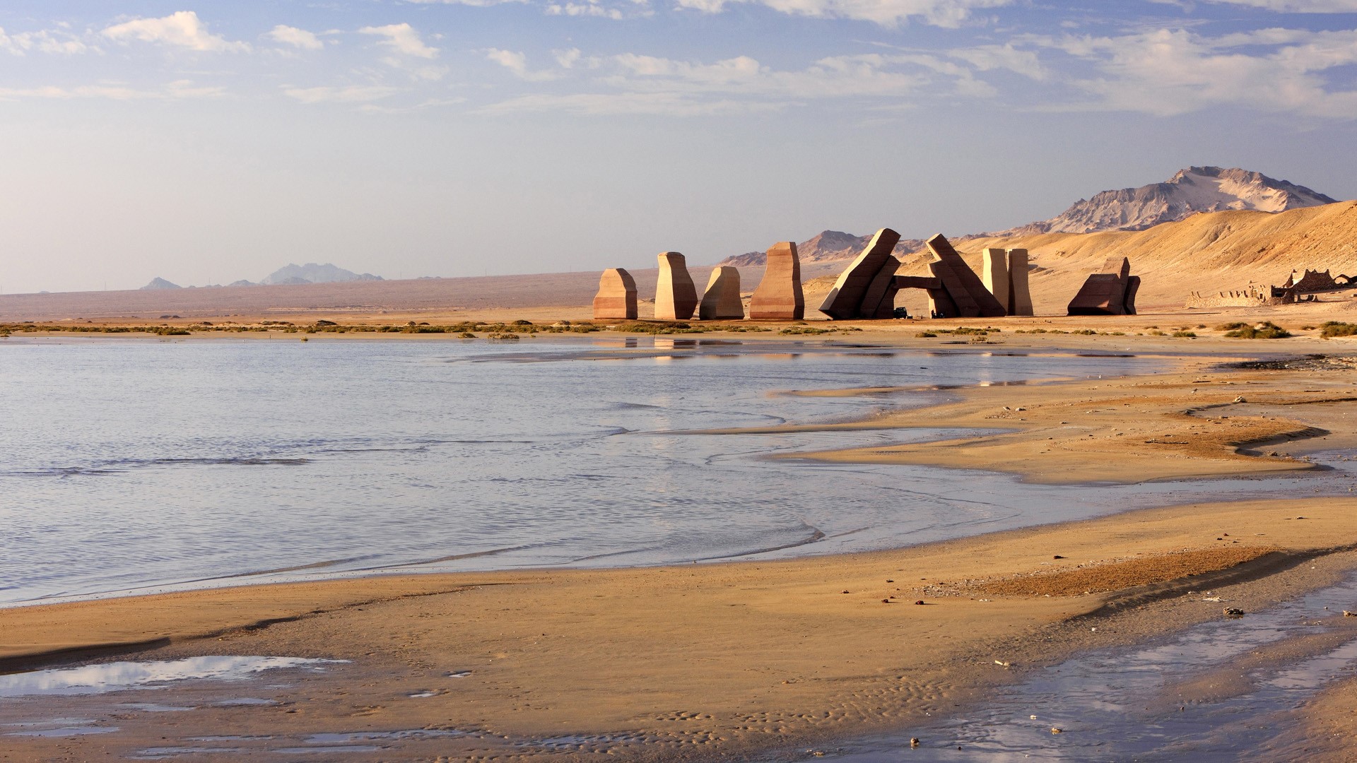 Entrance to the Ras Mohammed National Park near Sharm el Sheikh at the Red Sea, Sinai, Egypt