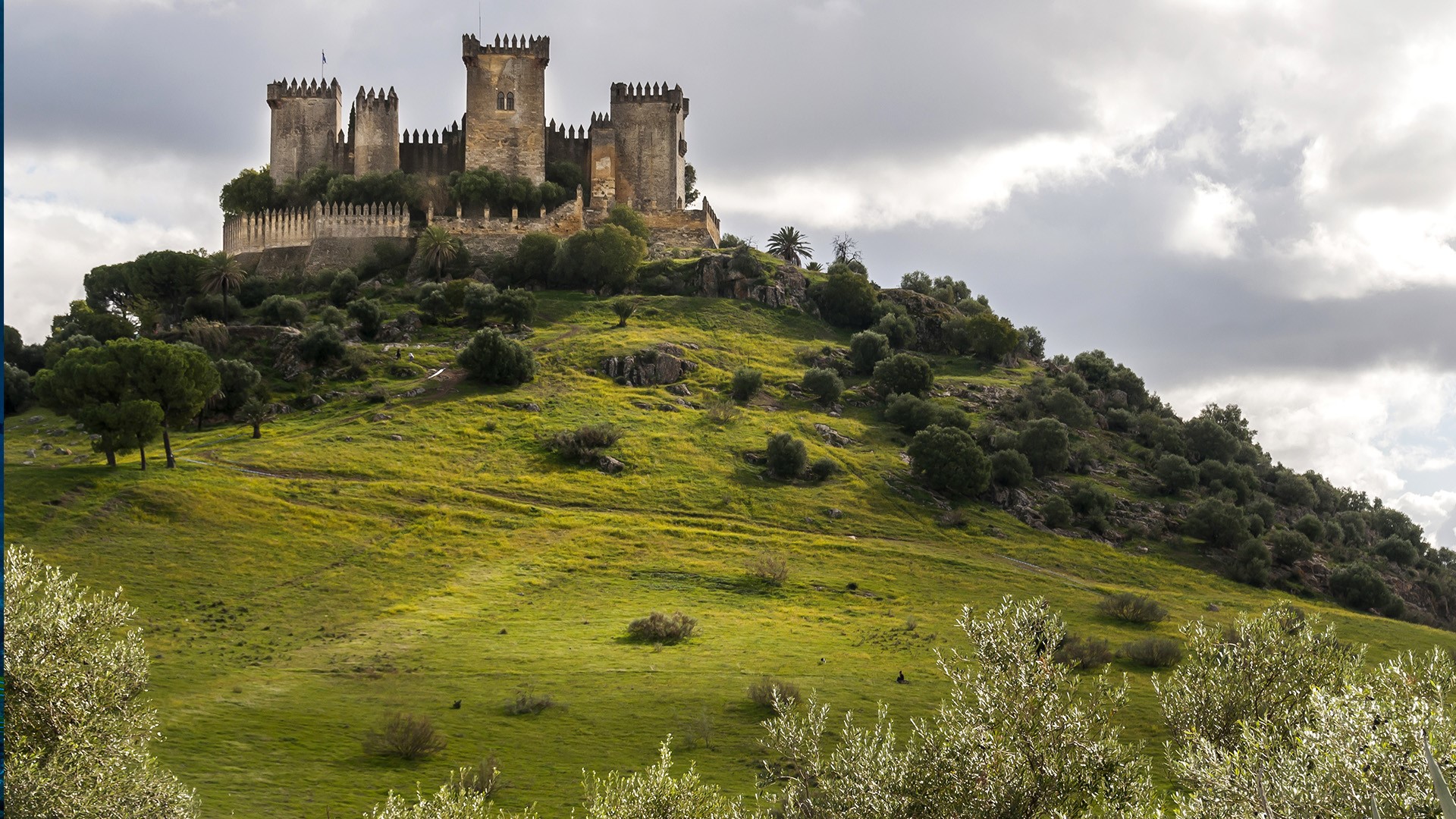 Castle Castillo de Almodóvar del Río in the town of Almodóvar del Río, Córdoba, Spain
