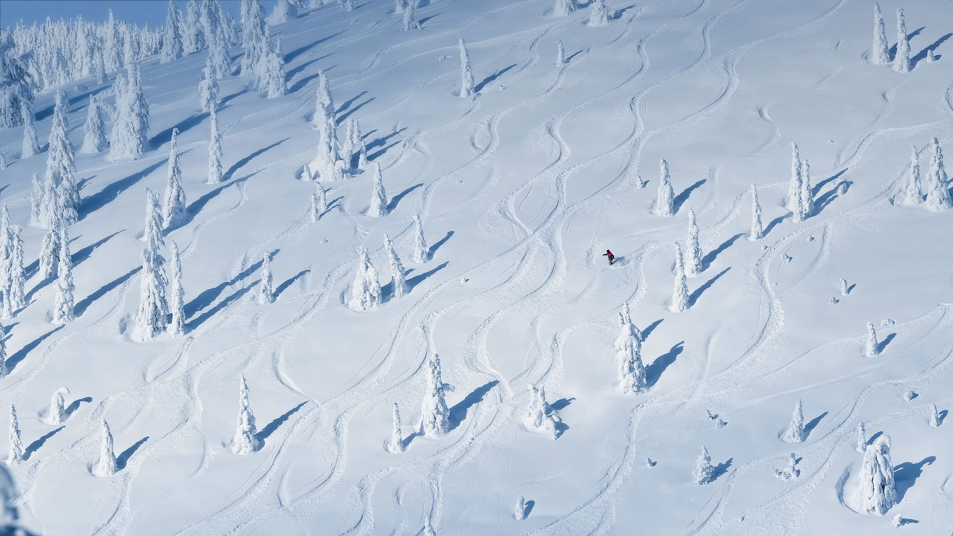 Hellroaring Peak in the Whitefish Range of Montana