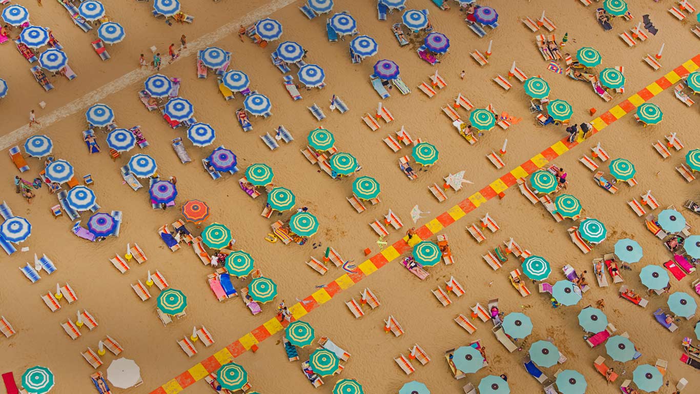 Seaside resort on the Adriatic coast of Italy’s Emilia-Romagna region