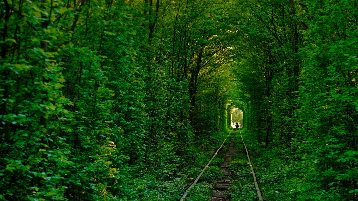 Tunnel of Love in Klevan, Ukraine